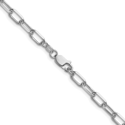 Sterling Silver Rhodium-Plated 4.65mm D/c Forzantine Chain