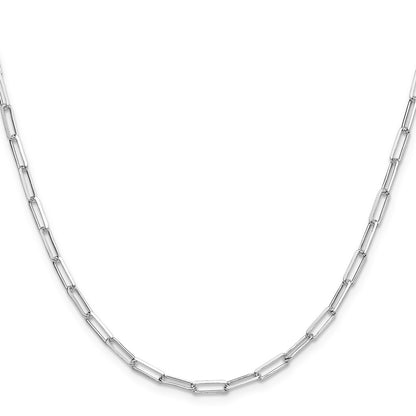 Sterling Silver 3.1mm D/c Paperclip Chain