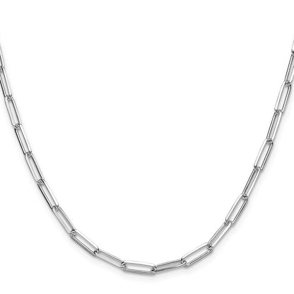 Sterling Silver 3.5mm D/c Paperclip Chain