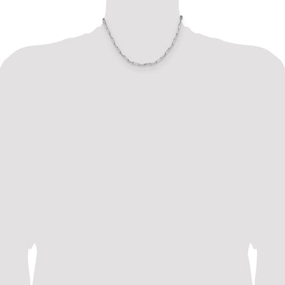 Sterling Silver 3.5mm D/c Paperclip Chain
