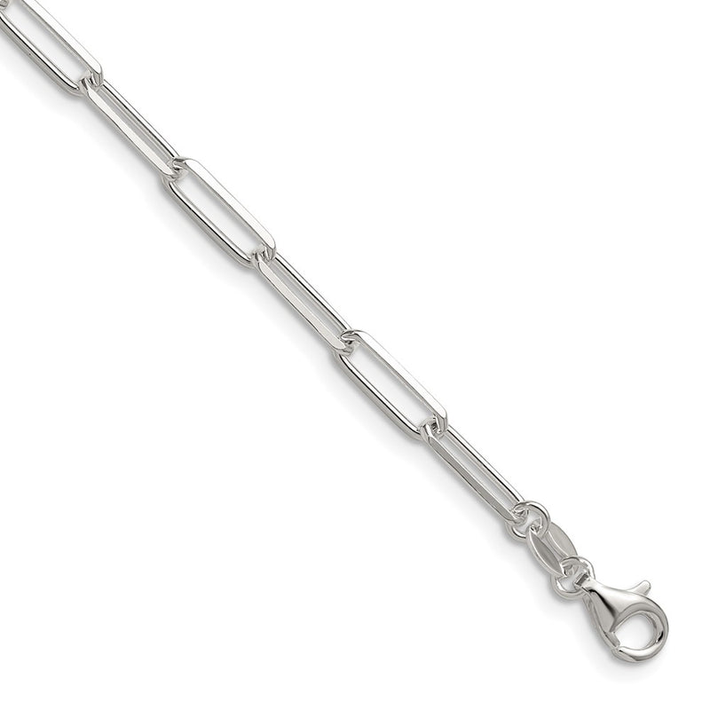 Sterling Silver 3.5mm D/c Paperclip Chain