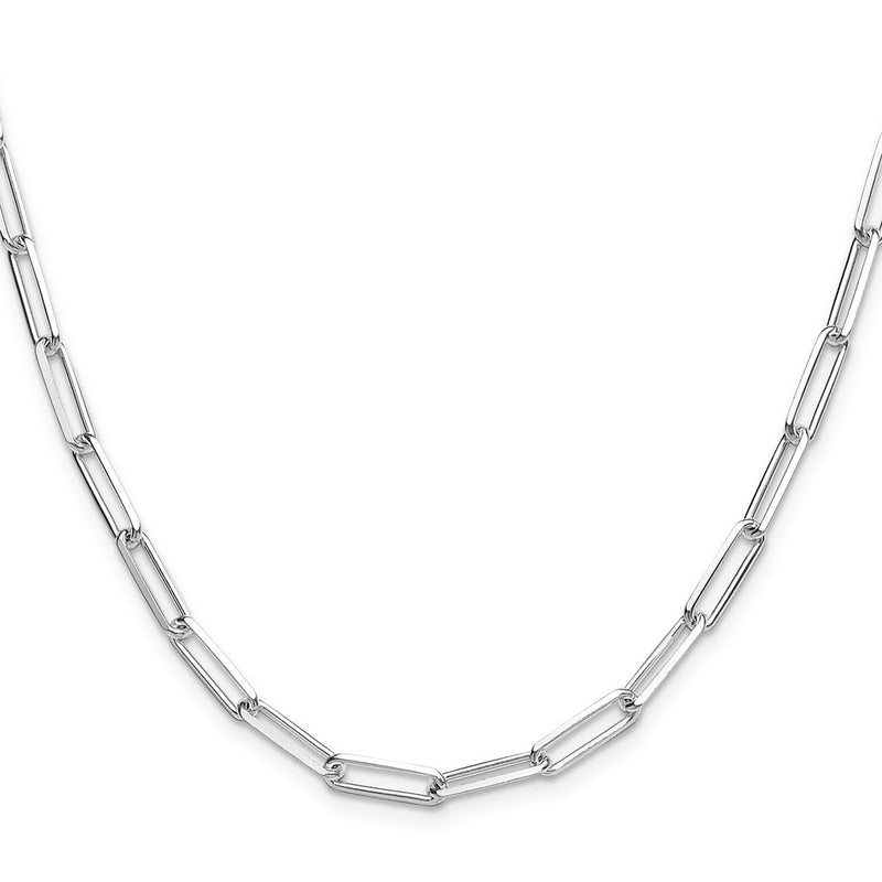 Sterling Silver 4.4mm D/c Paperclip Chain
