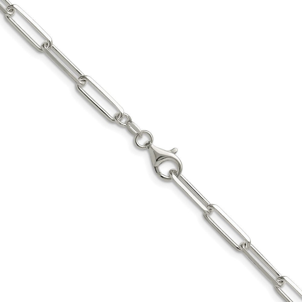 Sterling Silver 4.4mm D/c Paperclip Chain