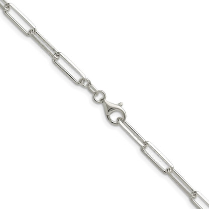 Sterling Silver 4.4mm D/c Paperclip Chain