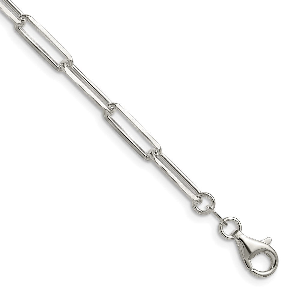 Sterling Silver 4.4mm D/c Paperclip Chain