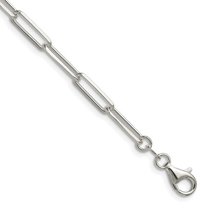 Sterling Silver 4.4mm D/c Paperclip Chain