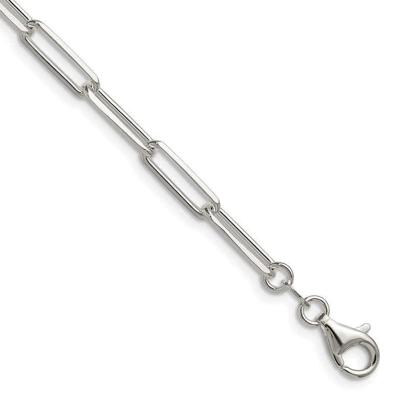 Sterling Silver 4.4mm D/c Paperclip Chain
