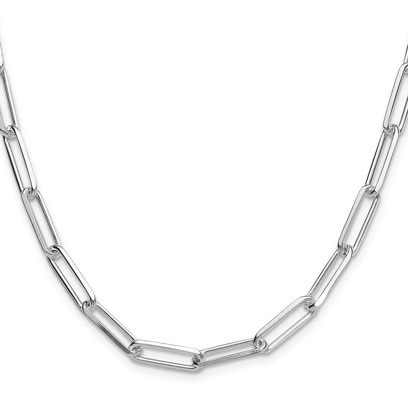 Sterling Silver 5.5mm D/c Paperclip Chain