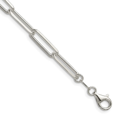 Sterling Silver 5.5mm D/c Paperclip Chain