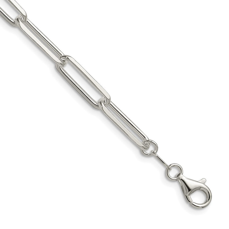 Sterling Silver 5.5mm D/c Paperclip Chain