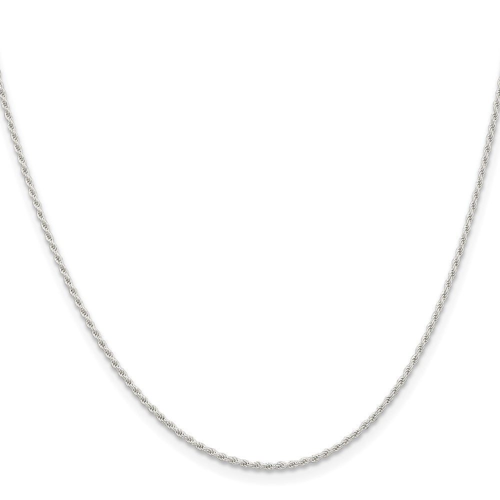 36 Inch Sterling Silver 1.3mm Solid Rope Chain Necklace
