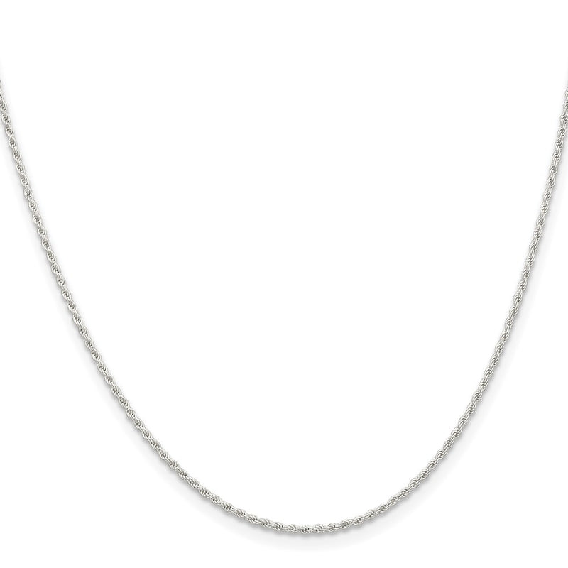 36 Inch Sterling Silver 1.3mm Solid Rope Chain Necklace