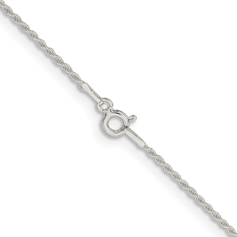 36 Inch Sterling Silver 1.3mm Solid Rope Chain Necklace
