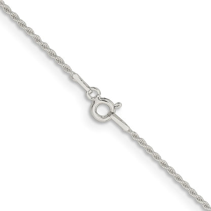 36 Inch Sterling Silver 1.3mm Solid Rope Chain Necklace