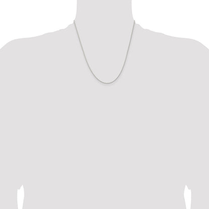 20 Inch Sterling Silver 1.3mm Solid Rope Chain Necklace