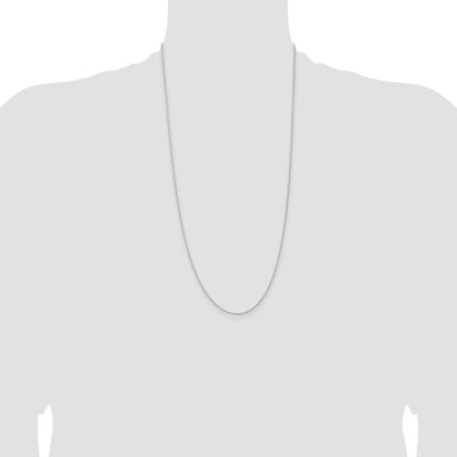 28 Inch Sterling Silver 1.3mm Solid Rope Chain Necklace