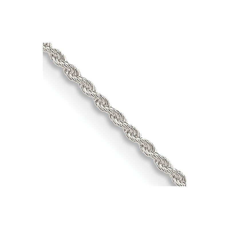 36 Inch Sterling Silver 1.3mm Solid Rope Chain Necklace