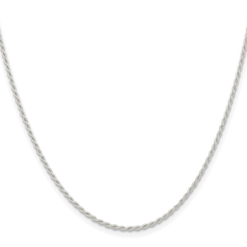 28 Inch Sterling Silver 1.5mm Solid Rope Chain Necklace