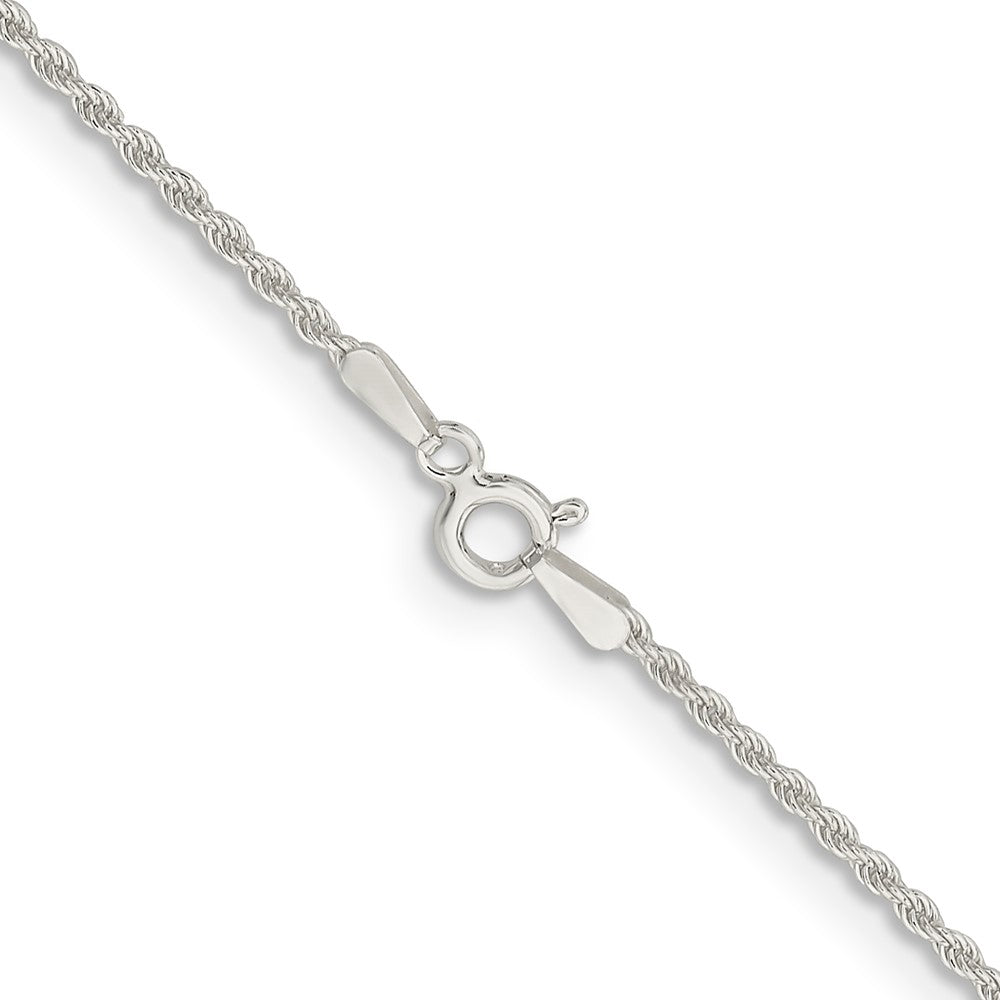 36 Inch Sterling Silver 1.5mm Solid Rope Chain Necklace