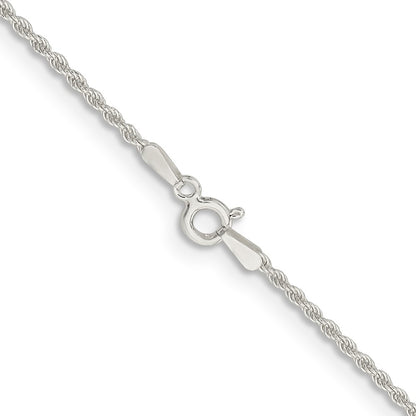 26 Inch Sterling Silver 1.5mm Solid Rope Chain Necklace