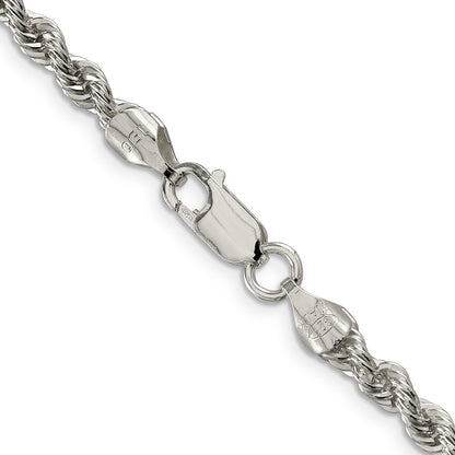 20 Inch Sterling Silver 4.3mm Solid Rope Chain