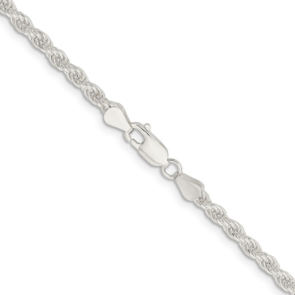 26 Inch Sterling Silver 4.5mm Solid Rope Chain Necklace