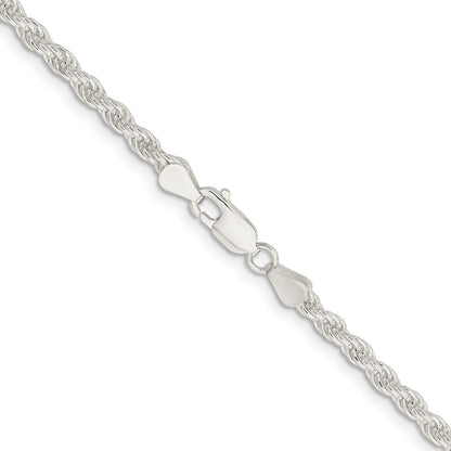 26 Inch Sterling Silver 4.5mm Solid Rope Chain Necklace