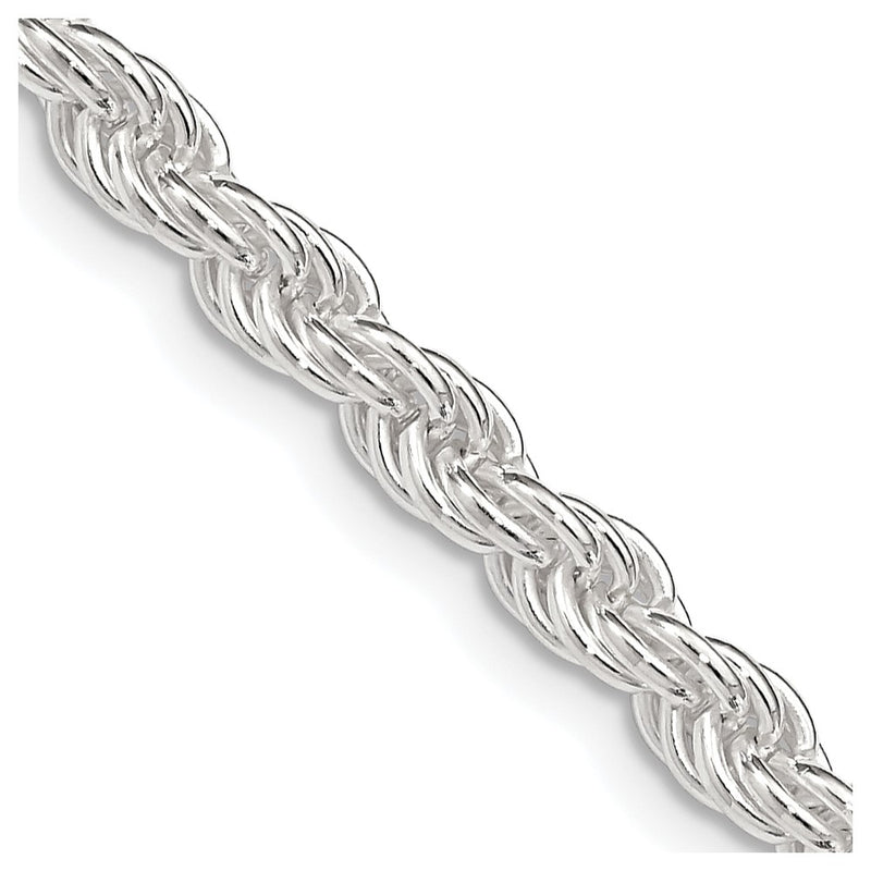 26 Inch Sterling Silver 4.5mm Solid Rope Chain Necklace
