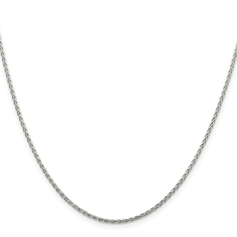 30 Inch Sterling Silver 1.5mm Diamond-Cut Spiga Chain Necklace