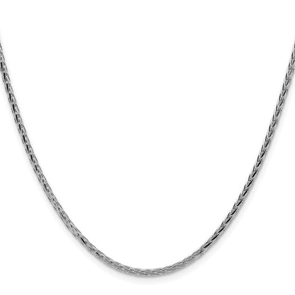 Sterling Silver 2.5mm Diamond-Cut Square Spiga Chain
