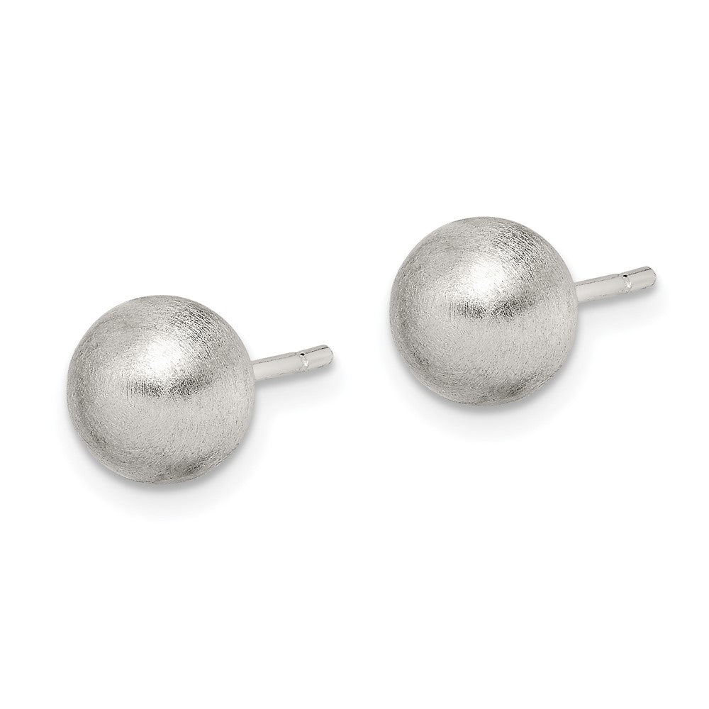 Sterling Silver Polished 7mm Laser-Cut Post Earrings