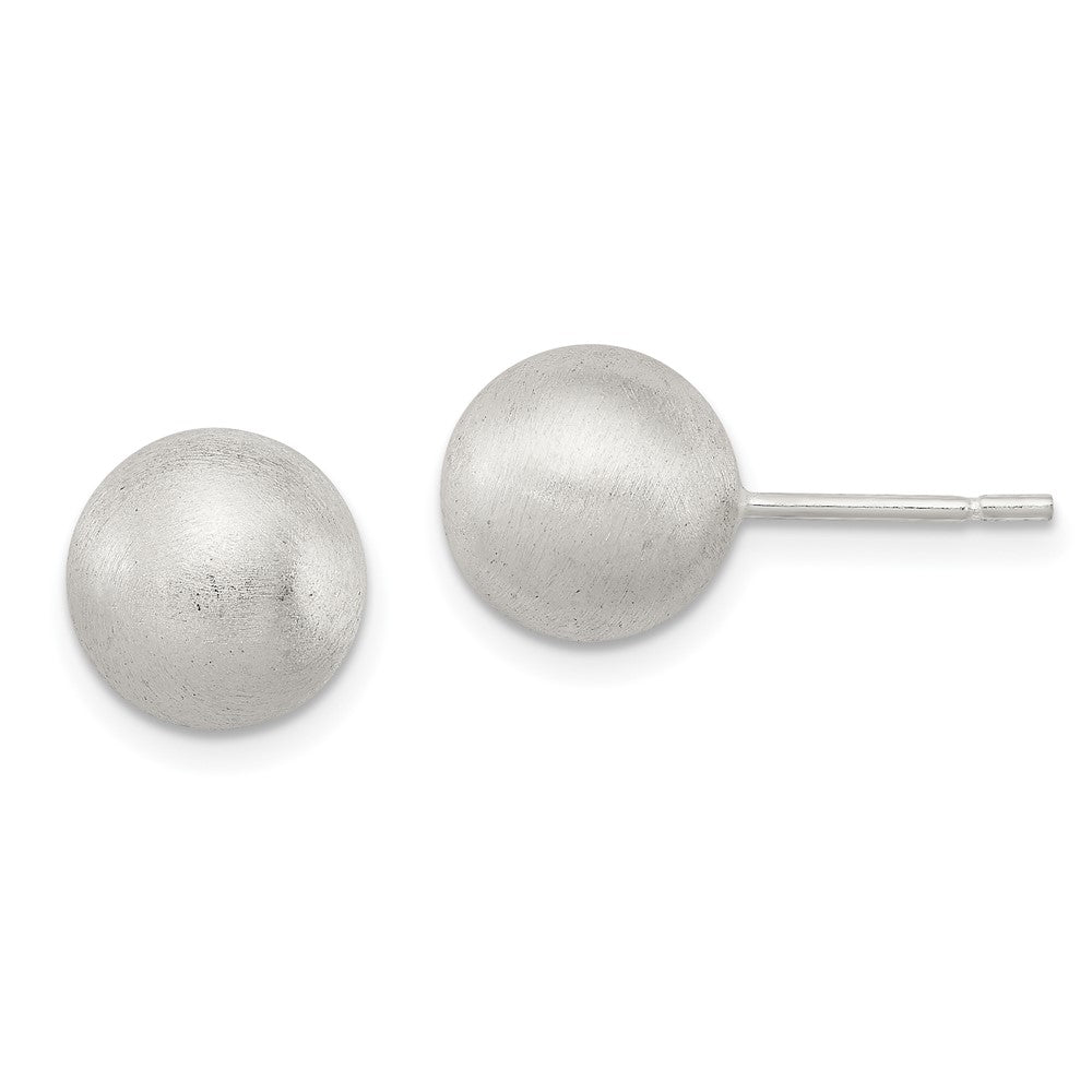 Sterling Silver Polished 9mm Laser-Cut Post Earrings