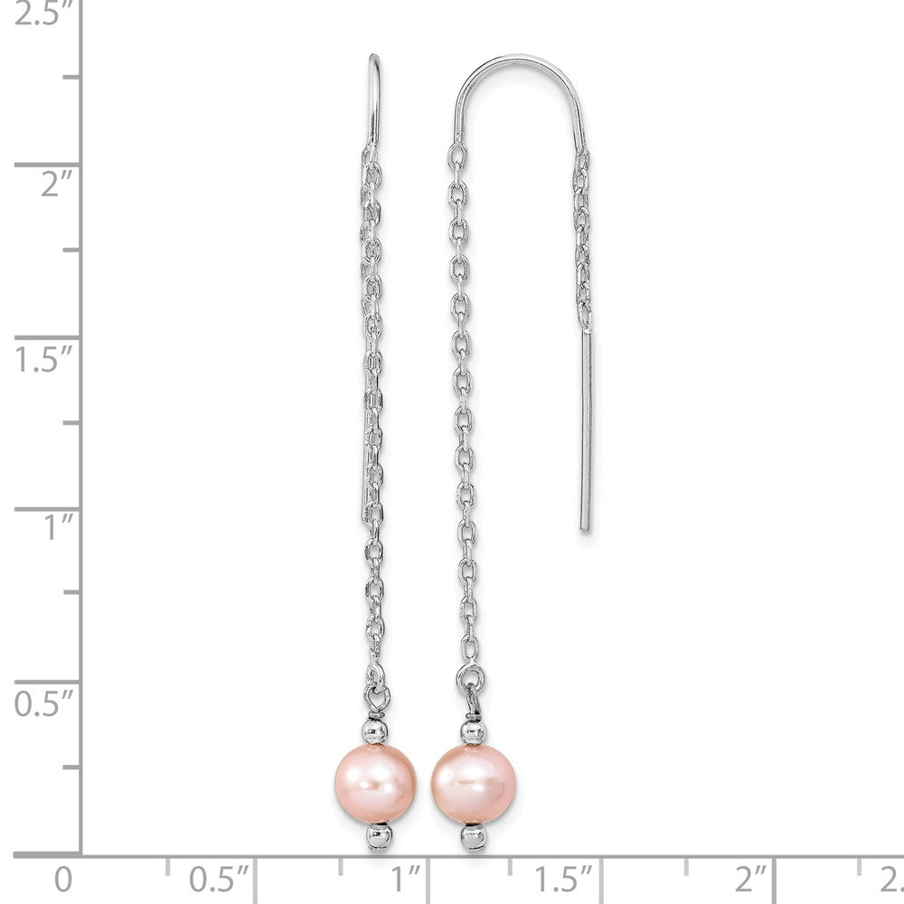 sterling-silver-rhodium-plated-polished-pink-6-7mm-freshwater-cultured-pearl-threader-earrings