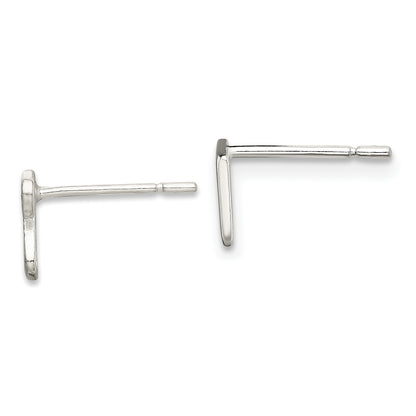 Sterling Silver Polished Left And Right Music Notes Post Earrings