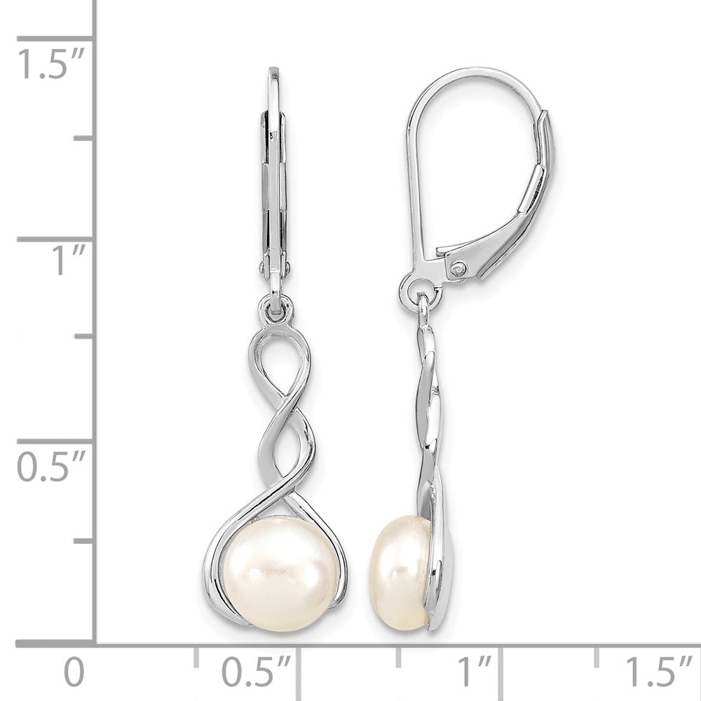 sterling-silver-rhodium-plated-polished-white-7-8mm-button-freshwater-cultured-pearl-twisted-leverback-dangle-earrings
