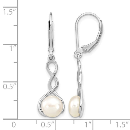 sterling-silver-rhodium-plated-polished-white-7-8mm-button-freshwater-cultured-pearl-twisted-leverback-dangle-earrings
