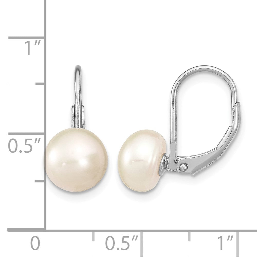 sterling-silver-rhodium-plated-polished-white-8-9mm-button-freshwater-cultured-pearl-leverback-dangle-earrings