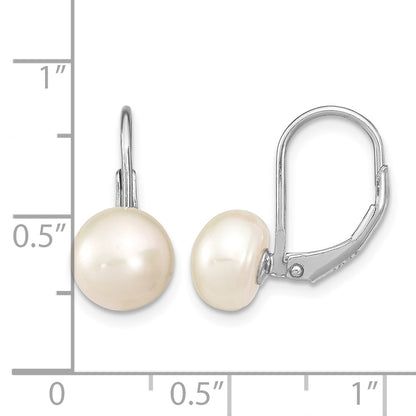 sterling-silver-rhodium-plated-polished-white-8-9mm-button-freshwater-cultured-pearl-leverback-dangle-earrings