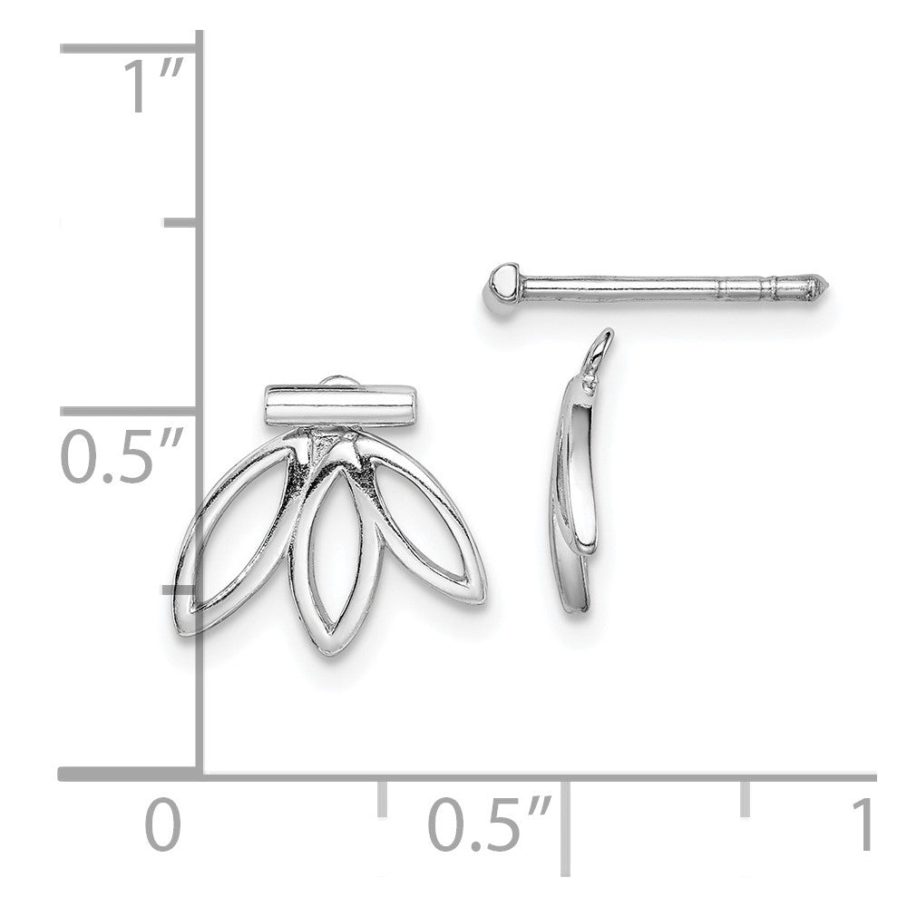 Sterling Silver Rhodium Plated Earrings