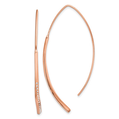 sterling-silver-rose-gold-plated-cz-threader-earrings