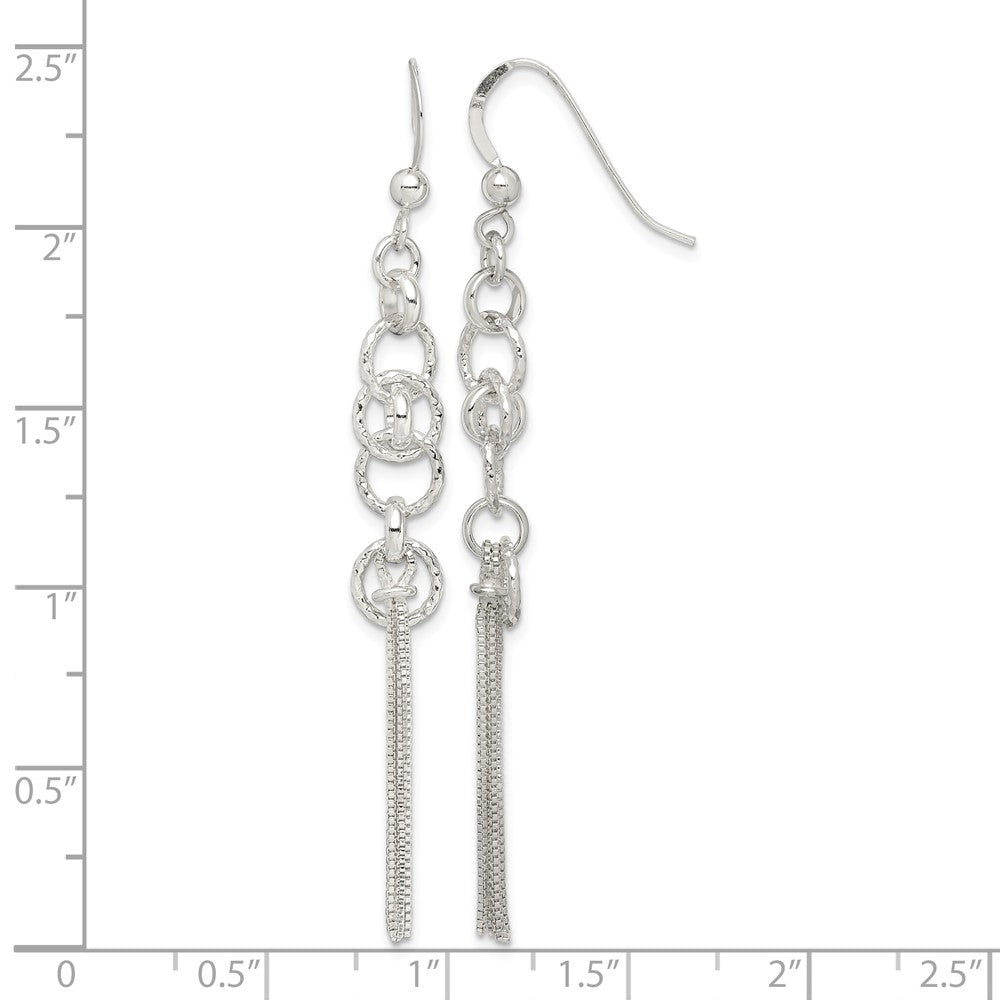sterling-silver-polished-d-c-circle-multi-strand-chain-dangle-earrings