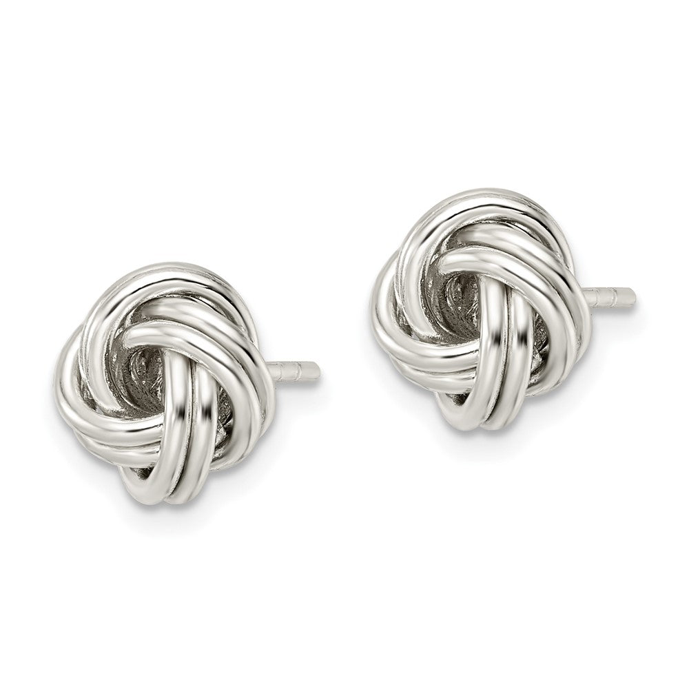 Sterling Silver Polished Love Knot Post Earrings