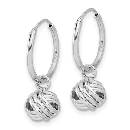 sterling-silver-rhodium-plated-love-knot-dangle-eternity-hoop-earrings-qe17484