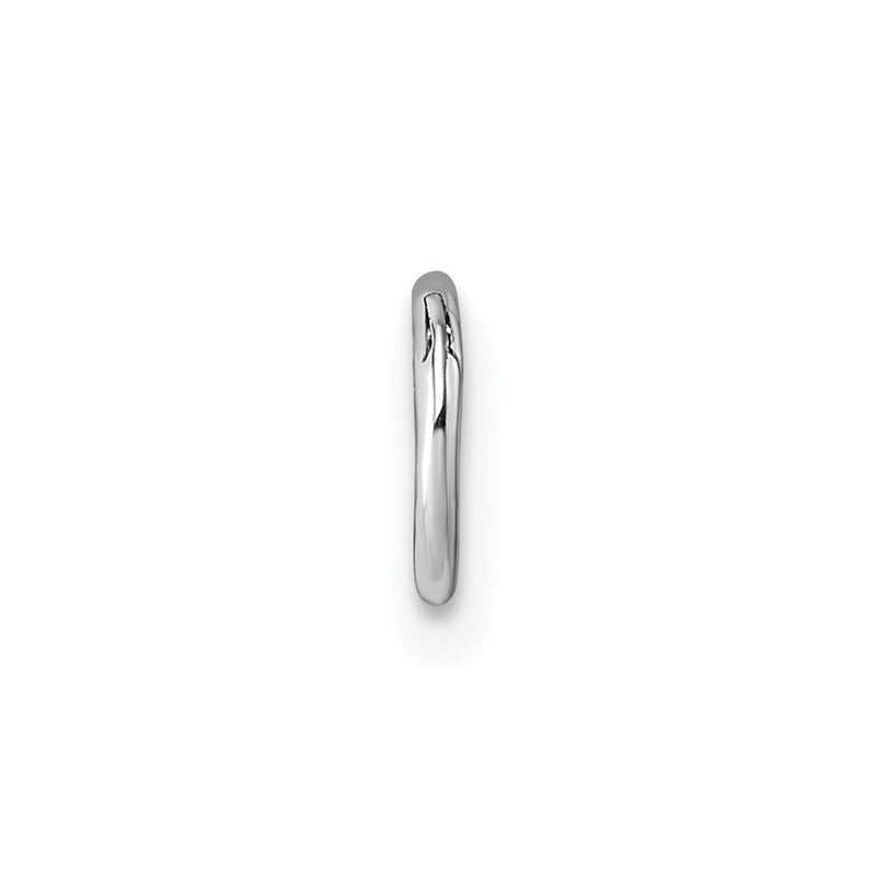 Sterling Silver Rhodium-Plated Polished Single Cartilage Hoop Earring