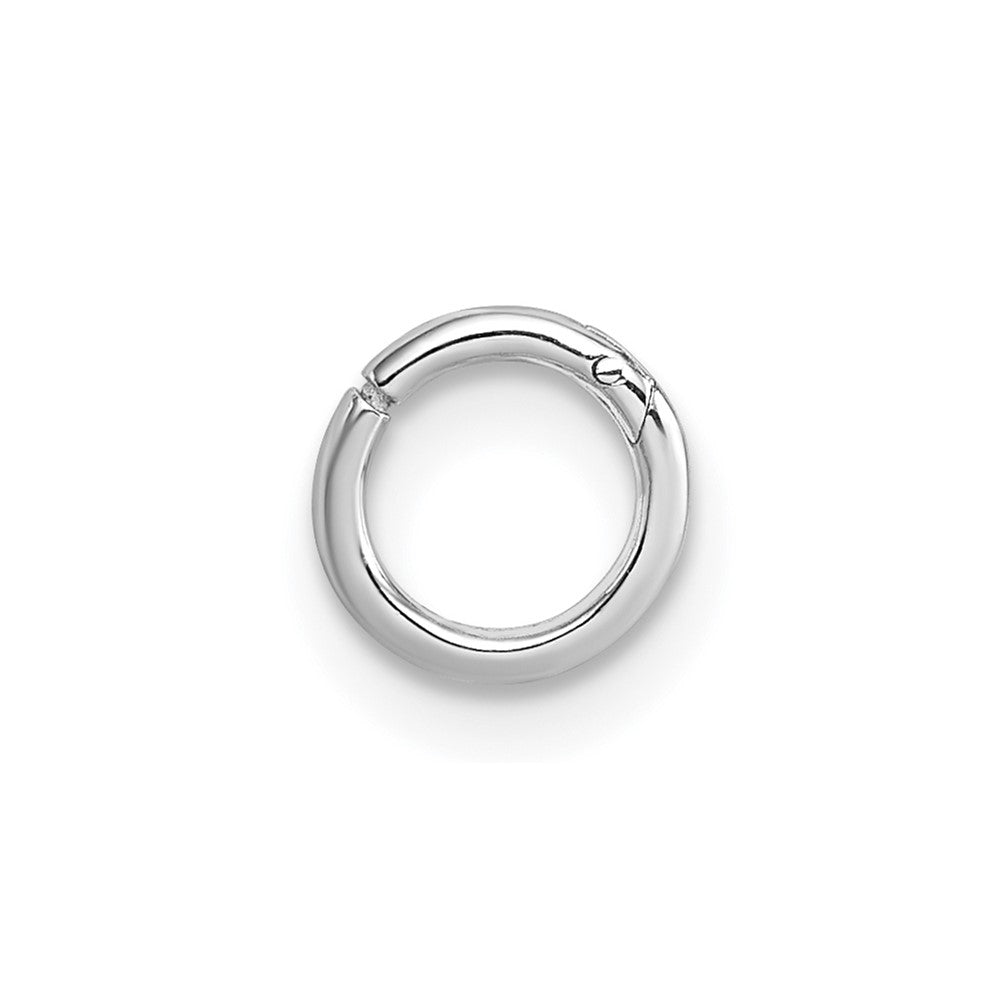Sterling Silver Rhodium-Plated Polished Single Cartilage Hoop Earring