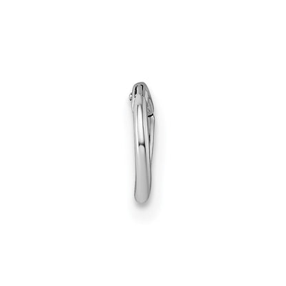 Sterling Silver Rhodium-Plated Polished Single Cartilage Hoop Earring