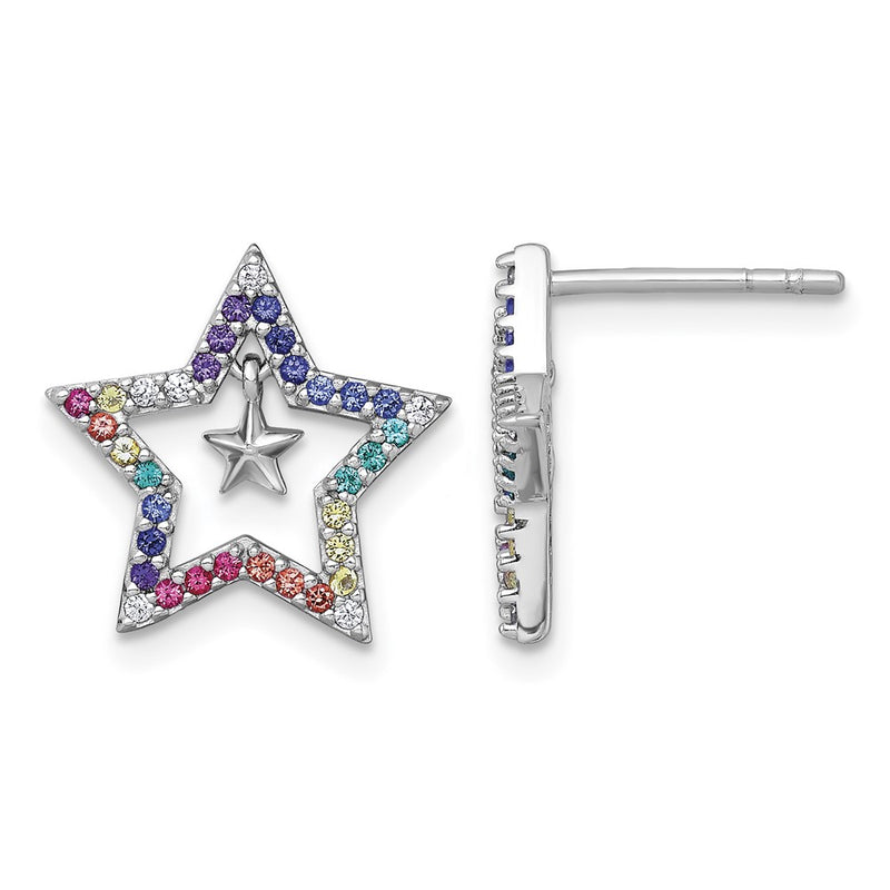 sterling-silver-rh-pl-color-nano-crystals-star-w-mini-star-childrens-post-earrings-qe18258