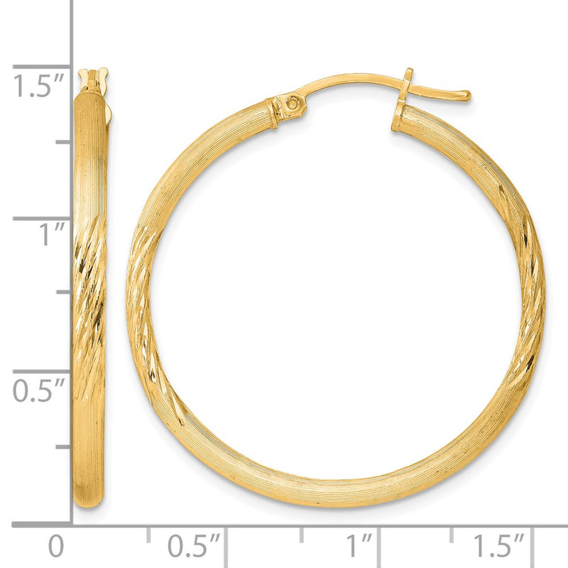 sterling-silver-flash-gold-plated-25mm-polishedsatin-dc-hoop-earrings-qe3554gp