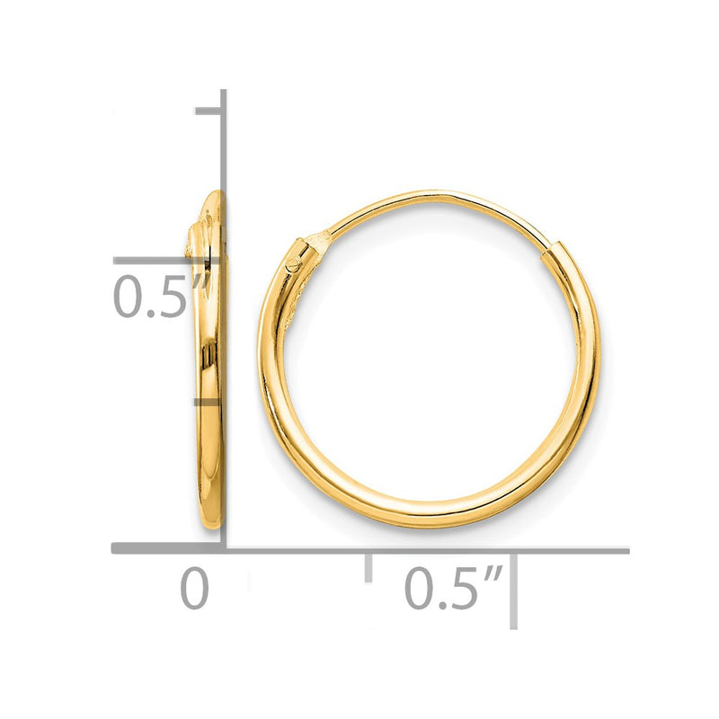 sterling-silver-flash-gold-plated-13mm-endless-hoop-earrings-qe4348gp