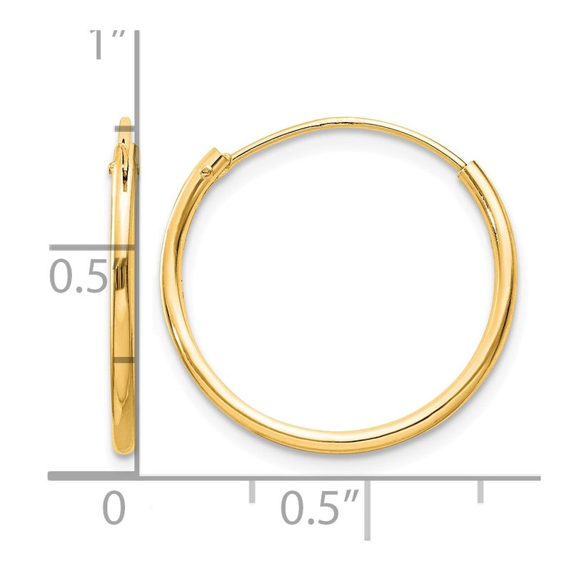 sterling-silver-flash-gold-plated-13mm-endless-hoop-earrings-qe4351gp
